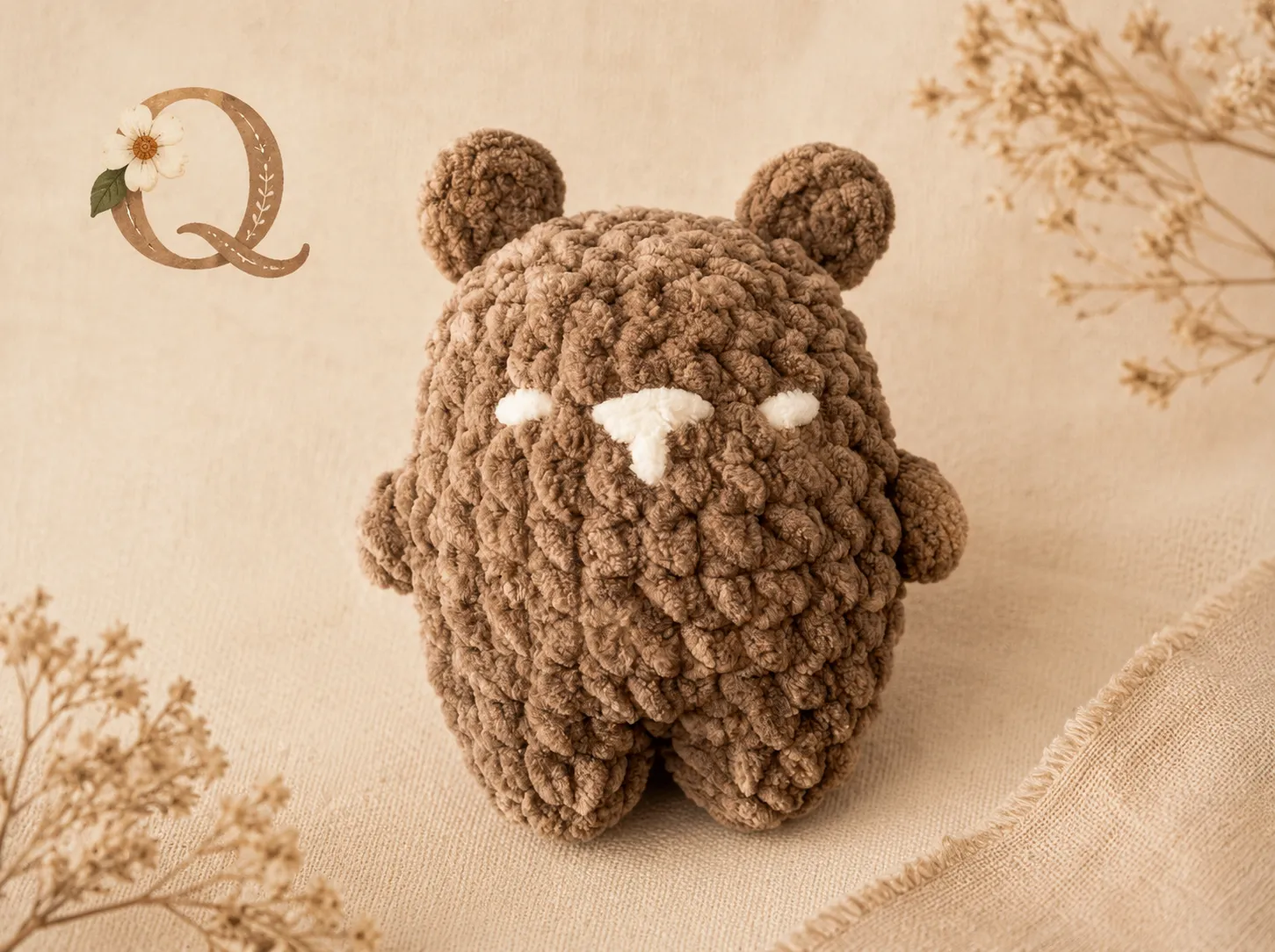 Mini oso a crochet